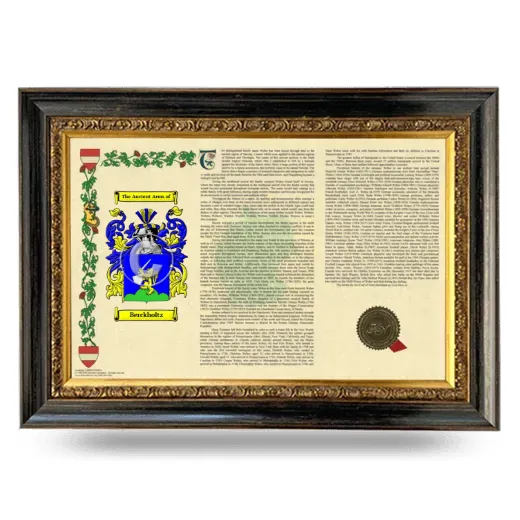 Berckholtz Armorial Landscape Framed - Heirloom