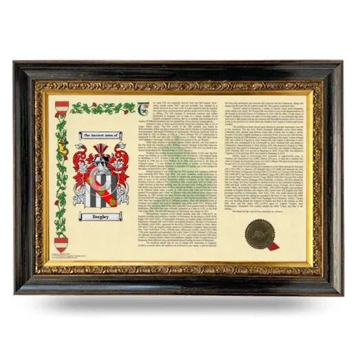 Bergley Armorial Landscape Framed - Heirloom
