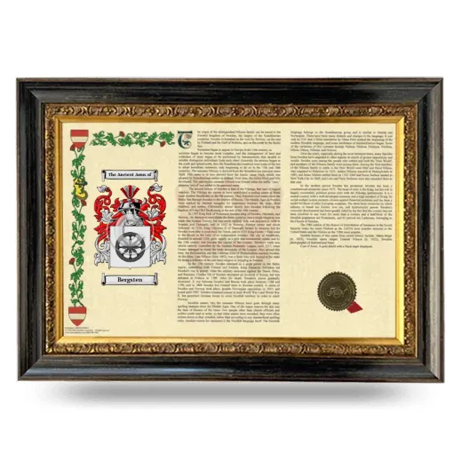 Bergsten Armorial Landscape Framed - Heirloom