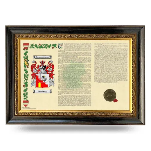 Bernberg Armorial Landscape Framed - Heirloom