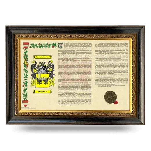 Bernhard Armorial Landscape Framed - Heirloom