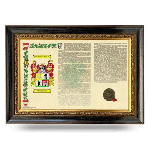 Bernrieder Armorial Landscape Framed - Heirloom