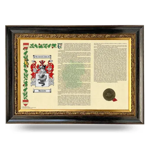 Berstete Armorial Landscape Framed - Heirloom