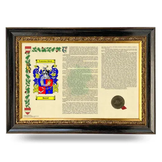 Bertel Armorial Landscape Framed - Heirloom