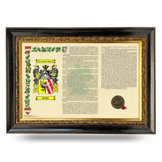 Berthé Armorial Landscape Framed - Heirloom