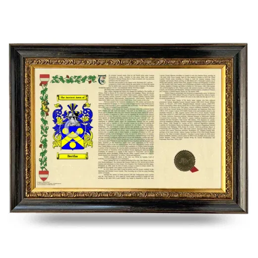 Bertha Armorial Landscape Framed - Heirloom