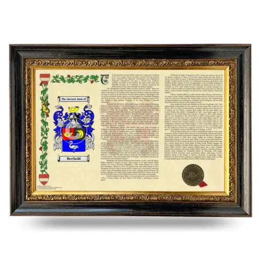 Berthold Armorial Landscape Framed - Heirloom