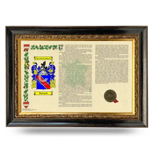 Bertrand Armorial Landscape Framed - Heirloom