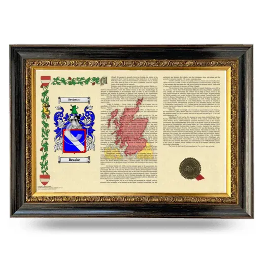 Besake Armorial Landscape Framed - Heirloom