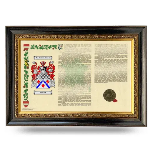 Beson Armorial Landscape Framed - Heirloom