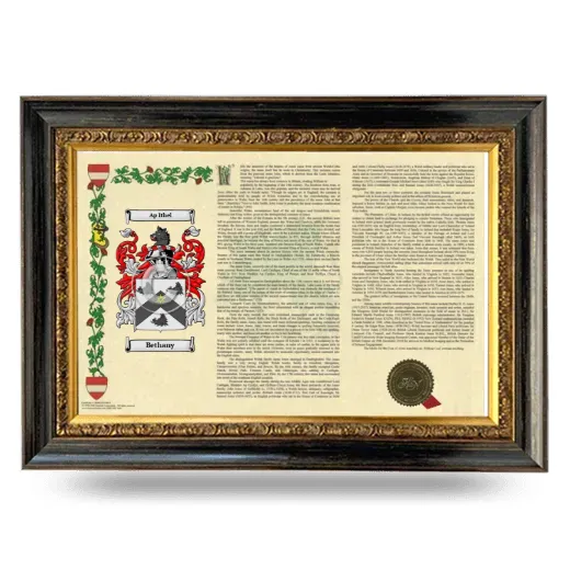 Bethany Armorial Landscape Framed - Heirloom