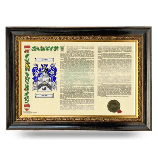 Bethel Armorial Landscape Framed - Heirloom