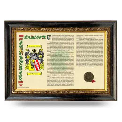 Betheman Armorial Landscape Framed - Heirloom