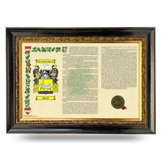Betsol Armorial Landscape Framed - Heirloom