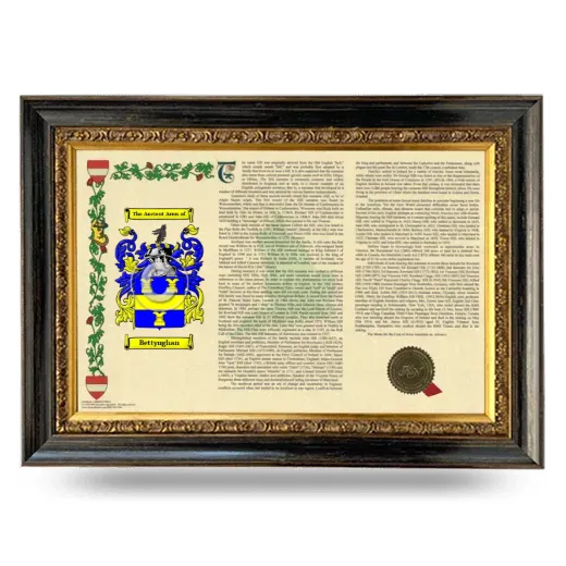 Bettynghan Armorial Landscape Framed - Heirloom