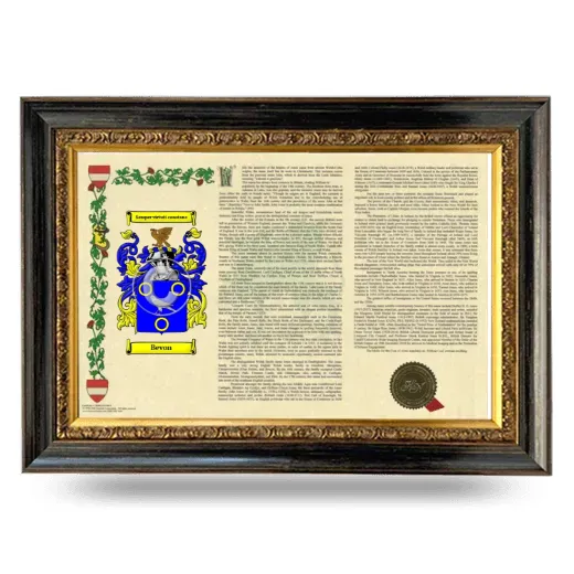 Bevon Armorial Landscape Framed - Heirloom