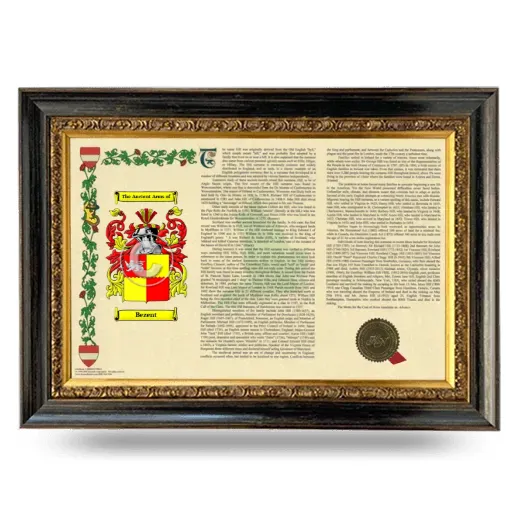 Bezent Armorial Landscape Framed - Heirloom