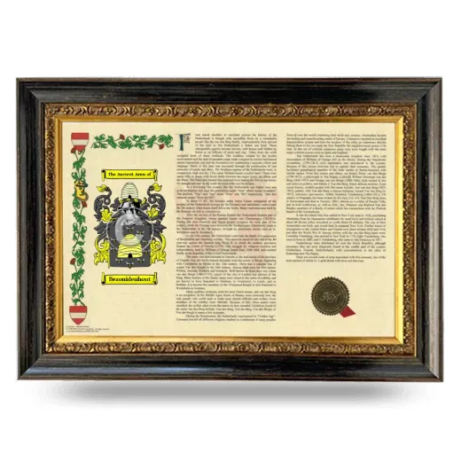 Bezouidenhout Armorial Landscape Framed - Heirloom