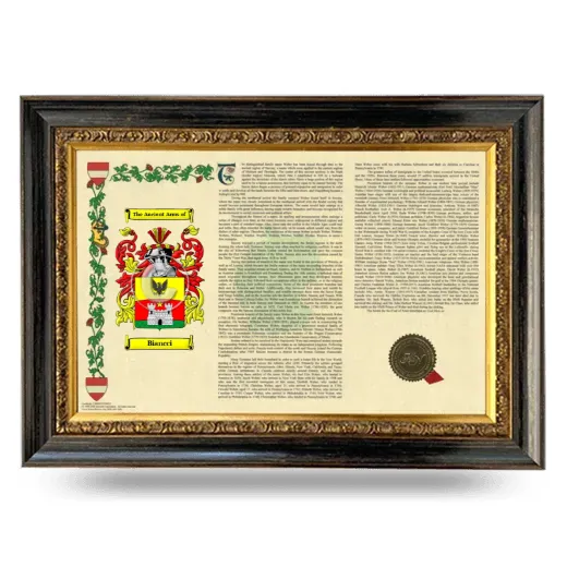 Biancci Armorial Landscape Framed - Heirloom