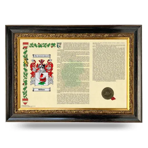 Bibbow Armorial Landscape Framed - Heirloom