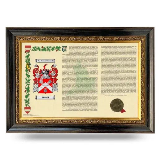 Biddall Armorial Landscape Framed - Heirloom