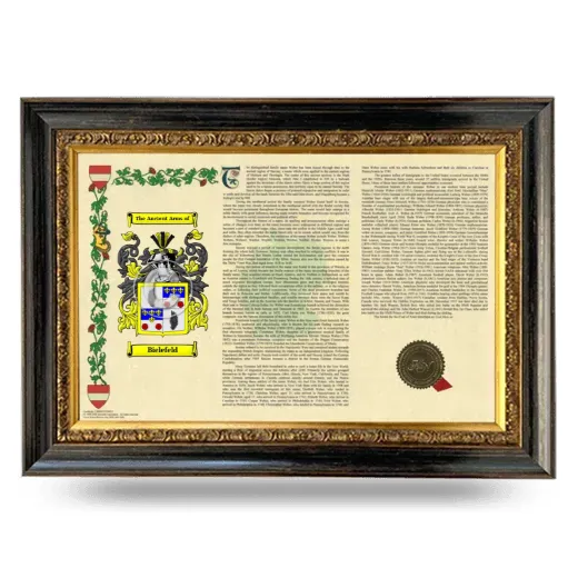 Bielefeld Armorial Landscape Framed - Heirloom