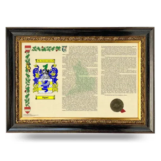 Bignel Armorial Landscape Framed - Heirloom