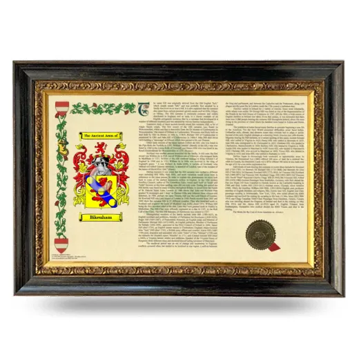 Bikenham Armorial Landscape Framed - Heirloom