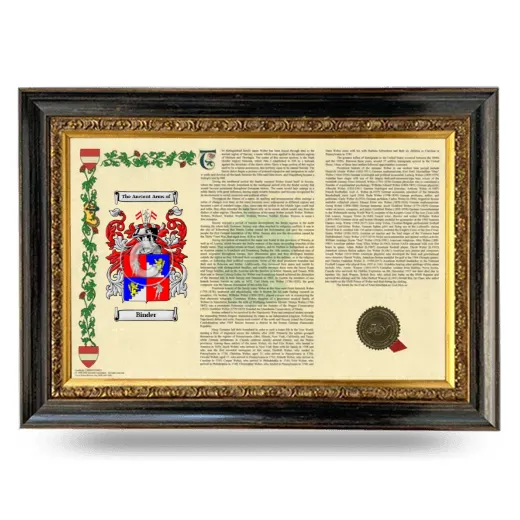 Binder Armorial Landscape Framed - Heirloom
