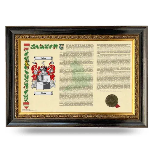 Binks Armorial Landscape Framed - Heirloom
