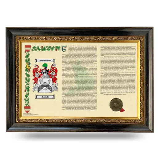 Birchill Armorial Landscape Framed - Heirloom