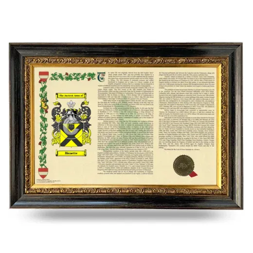 Birnette Armorial Landscape Framed - Heirloom