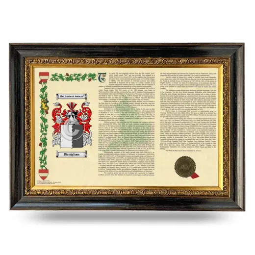 Birnighan Armorial Landscape Framed - Heirloom