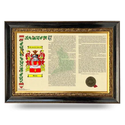 Birsty Armorial Landscape Framed - Heirloom