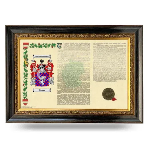 Bittner Armorial Landscape Framed - Heirloom