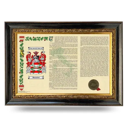 Bizzarini Armorial Landscape Framed - Heirloom