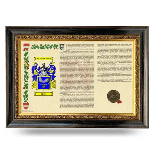Bjorn Armorial Landscape Framed - Heirloom