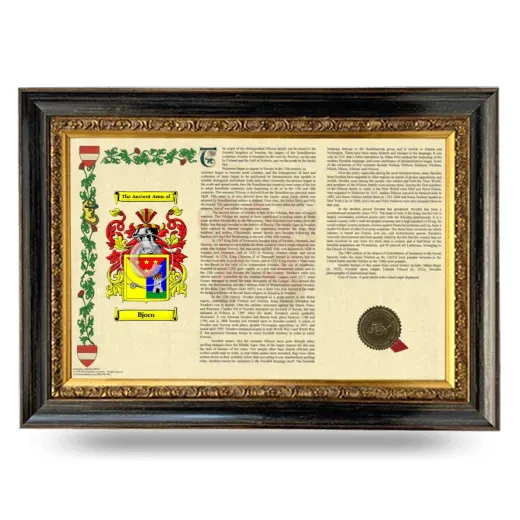 Bjorn Armorial Landscape Framed - Heirloom