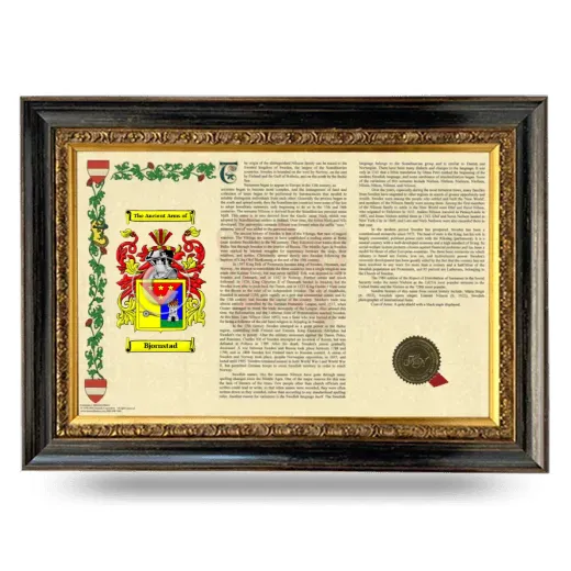 Bjornstad Armorial Landscape Framed - Heirloom