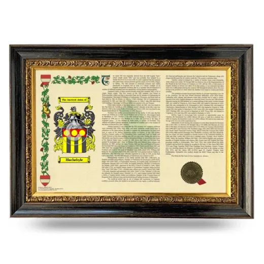 Blachehyle Armorial Landscape Framed - Heirloom