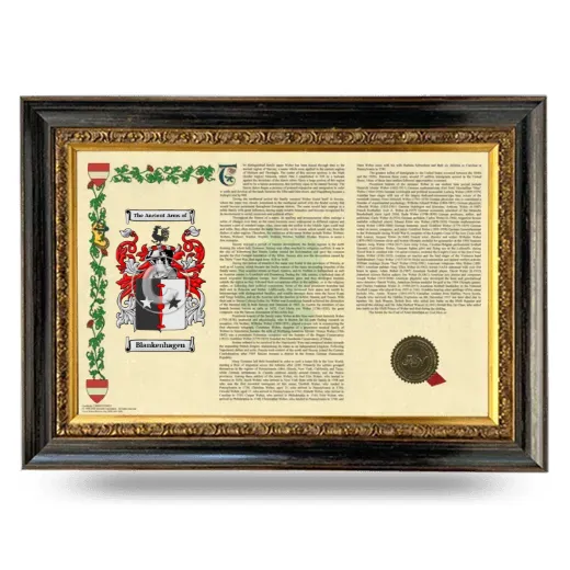 Blankenhagen Armorial Landscape Framed - Heirloom