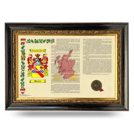 Blantyre Armorial Landscape Framed - Heirloom