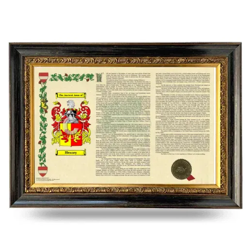 Bleaney Armorial Landscape Framed - Heirloom