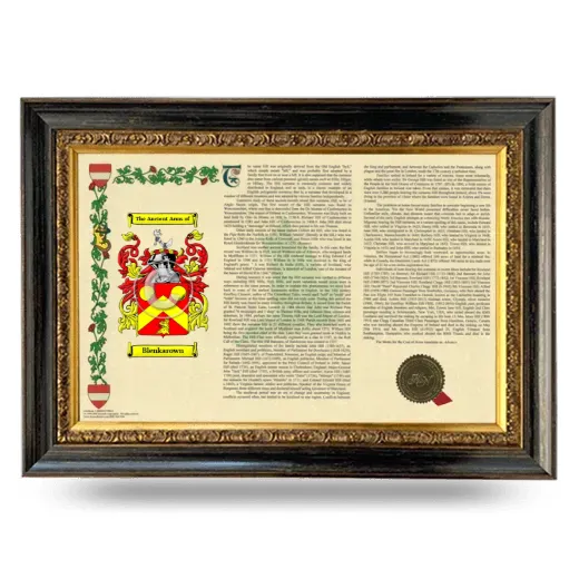 Blenkarown Armorial Landscape Framed - Heirloom
