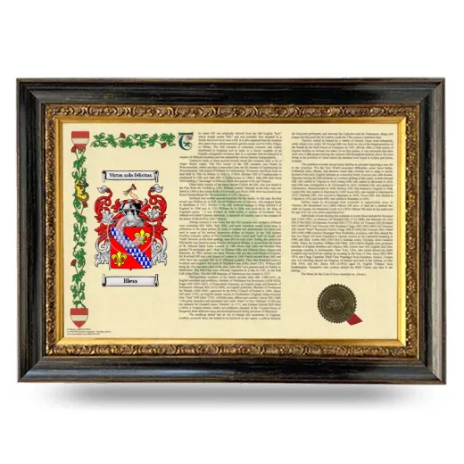 Bless Armorial Landscape Framed - Heirloom