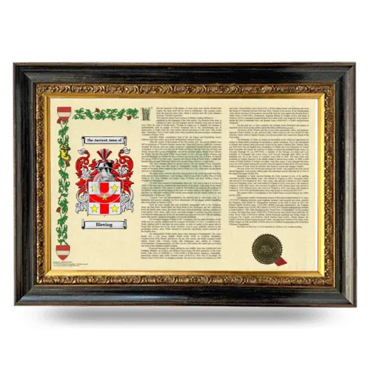 Bleving Armorial Landscape Framed - Heirloom