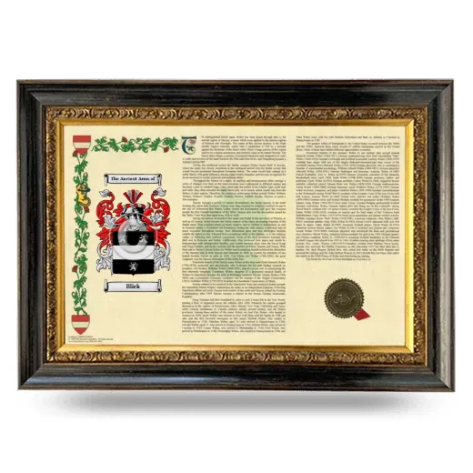 Blick Armorial Landscape Framed - Heirloom
