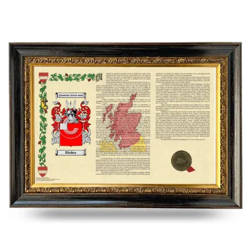 Blinkey Armorial Landscape Framed - Heirloom