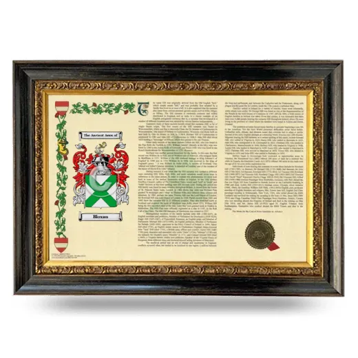 Bloxan Armorial Landscape Framed - Heirloom