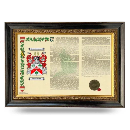 Blumefield Armorial Landscape Framed - Heirloom